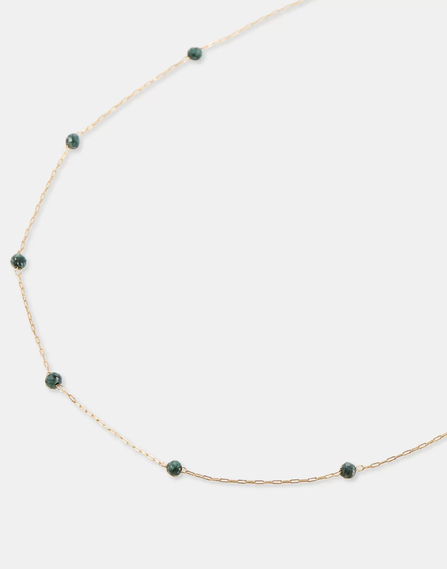Natura Selection Gold Necklace With Color Stones